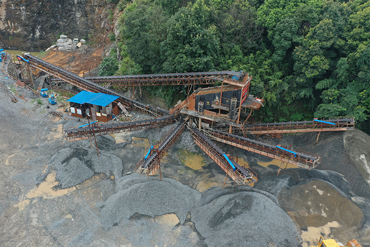 Línea de producción de piedra azul de 300tph de Hunan Changsha