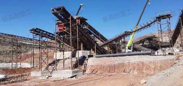 Línea de producción de agregados de arena y grava de 700tph en Kunming, Yunnan