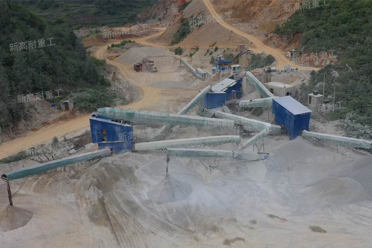 Línea de producción de 350tph en el condado de Guangnan, Wenshan, Yunnan