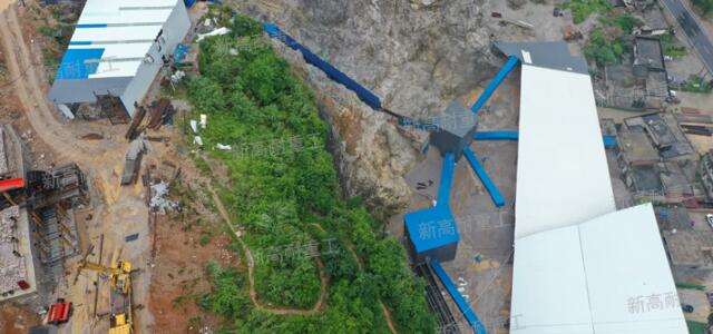 Línea de producción de 600tph en el distrito de Yuanzhou, Yichun, Jiangxi