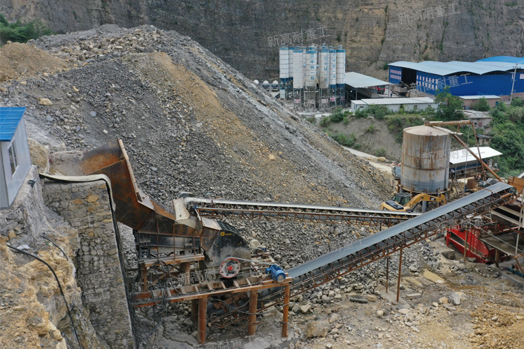 Línea de producción de 500tph del templo Chongqing Fengjie Lianhua