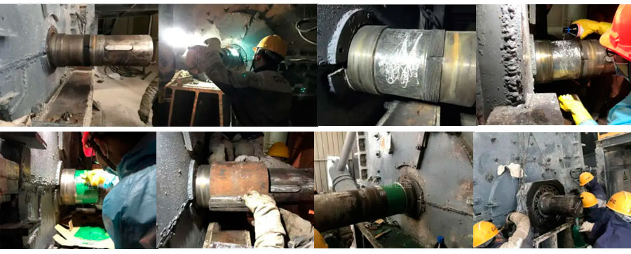 Install the vertical shaft crusher bearing