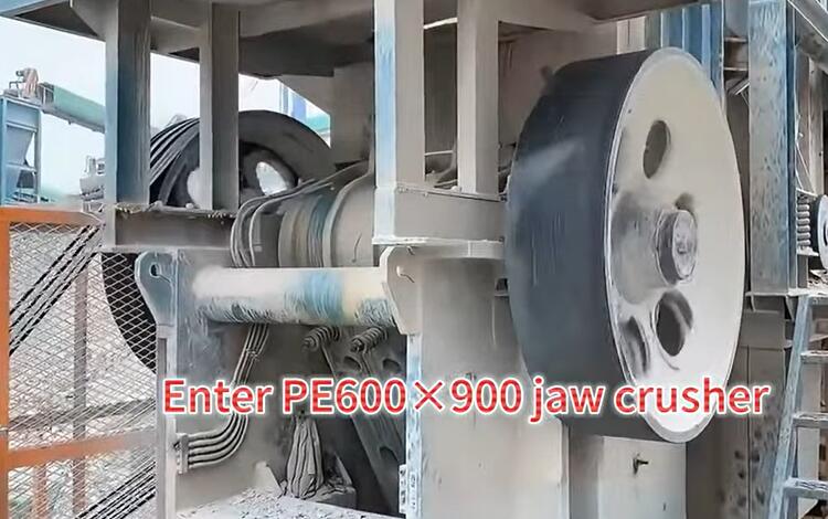 Xingaonai PE600x900 jaw crusher production line crushing stone whole process