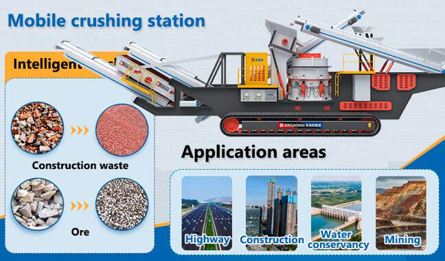 Why do we use mobile crushing stations to crush construction waste?