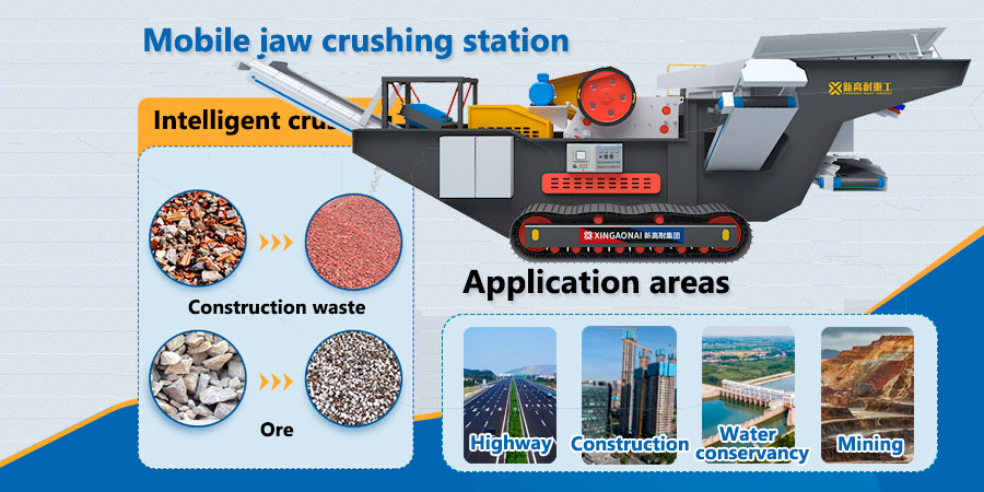 Mobile crushing application areas