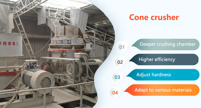 Efficiency diagram of cone crusher