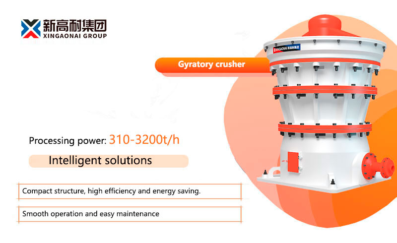 The structure and working principle of gyratory crusher