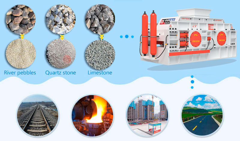 Double-roller sand making machine field map