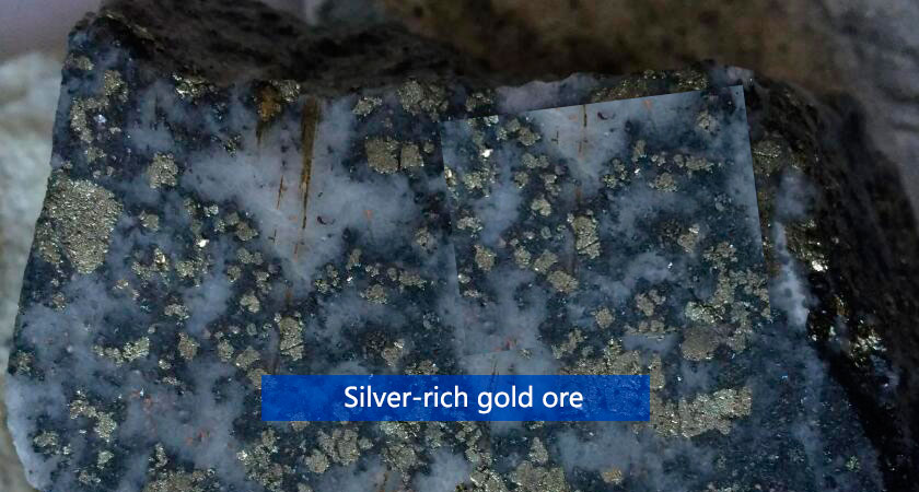 Silver-rich gold ore