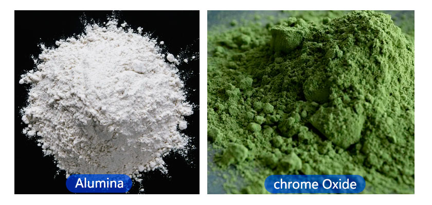 Alumina and chrome Oxide