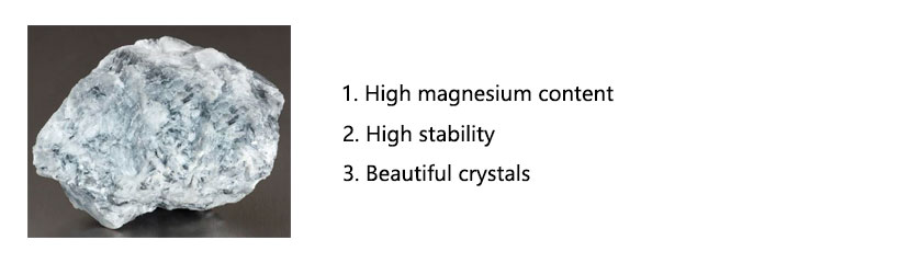 Characteristics of magnesite