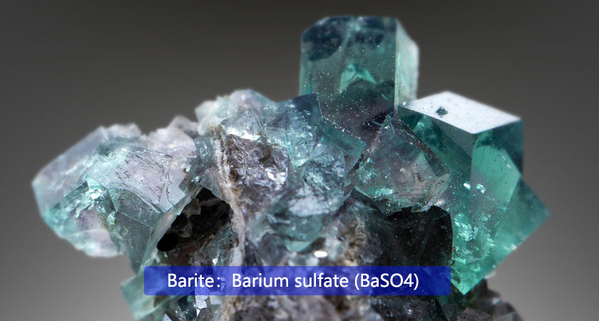 The use of barite and the production process of grinding