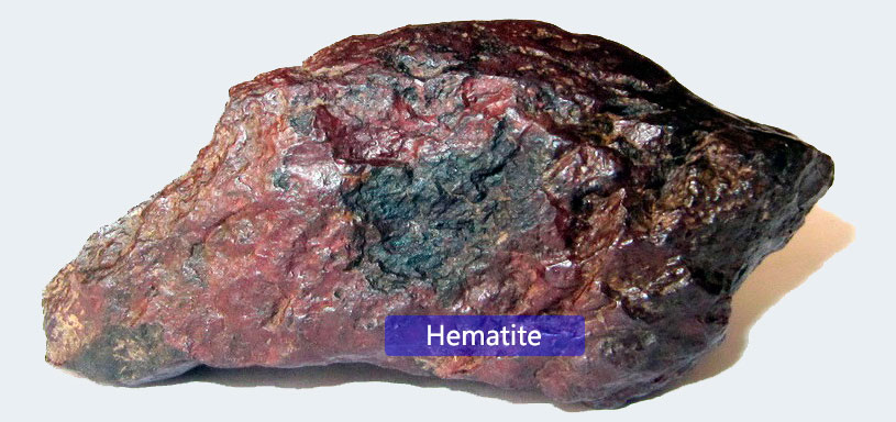 Uses and production process of hematite