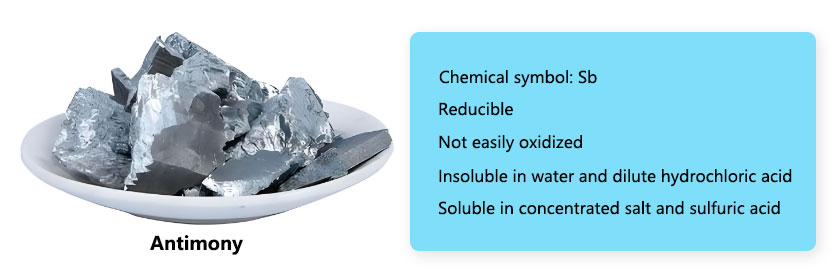 Chemical properties of antimony