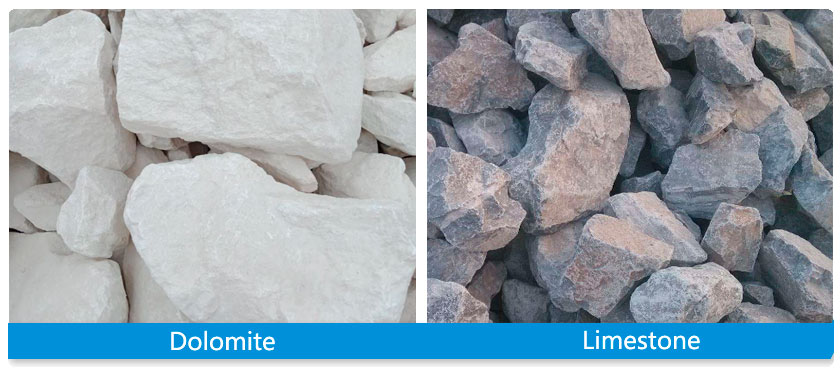 What is the difference between dolomite and limestone?