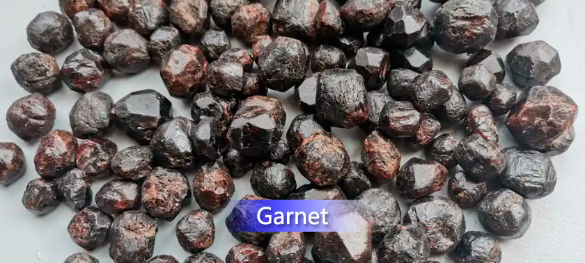 Garnet uses and mineral processing process